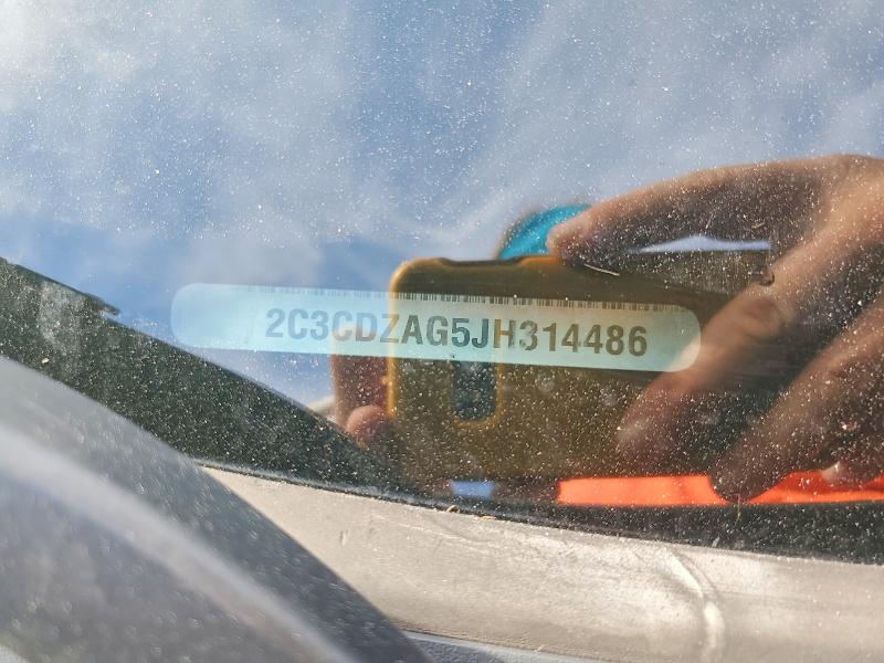 Продаж на аукціоні авто 2018 Dodge Challenger, vin: 2C3CDZAG5JH314486, номер лоту: 59626026