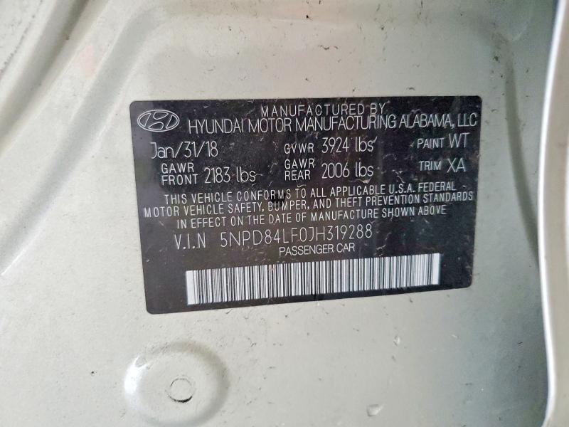 Продажа на аукционе авто 2018 Hyundai Elantra, vin: 5NPD84LF0JH319288, номер лота: 59293096