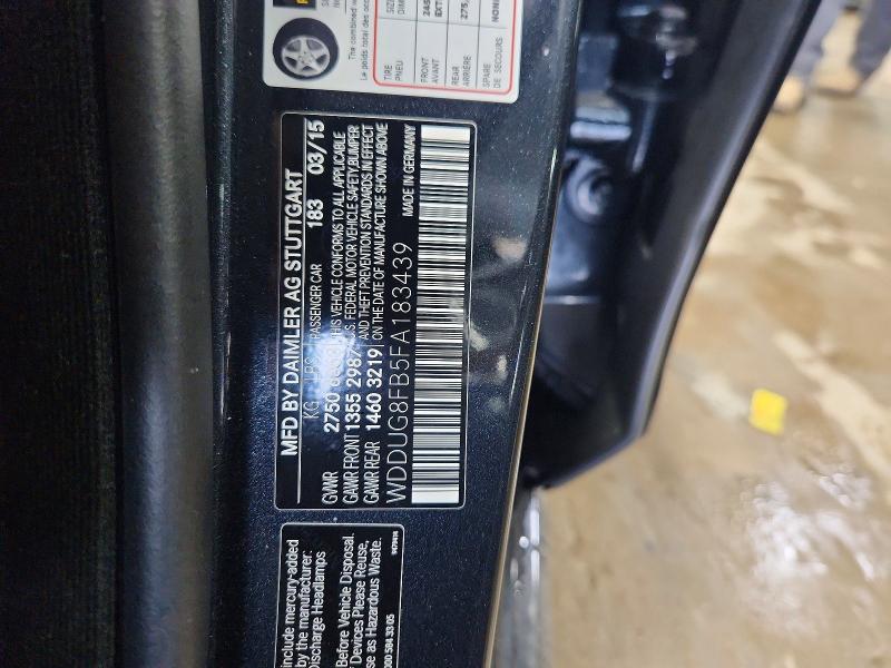 Продаж на аукціоні авто 2015 Mercedes-benz S, vin: WDDUG8FB5FA183439, номер лоту: 62512886