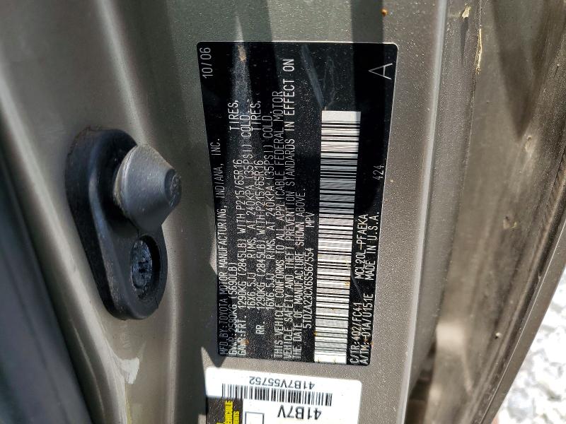 Aukcja sprzedaży 2006 Toyota Sienna, vin: 5TDZA23CX6S567554, numer aukcji: 62779516