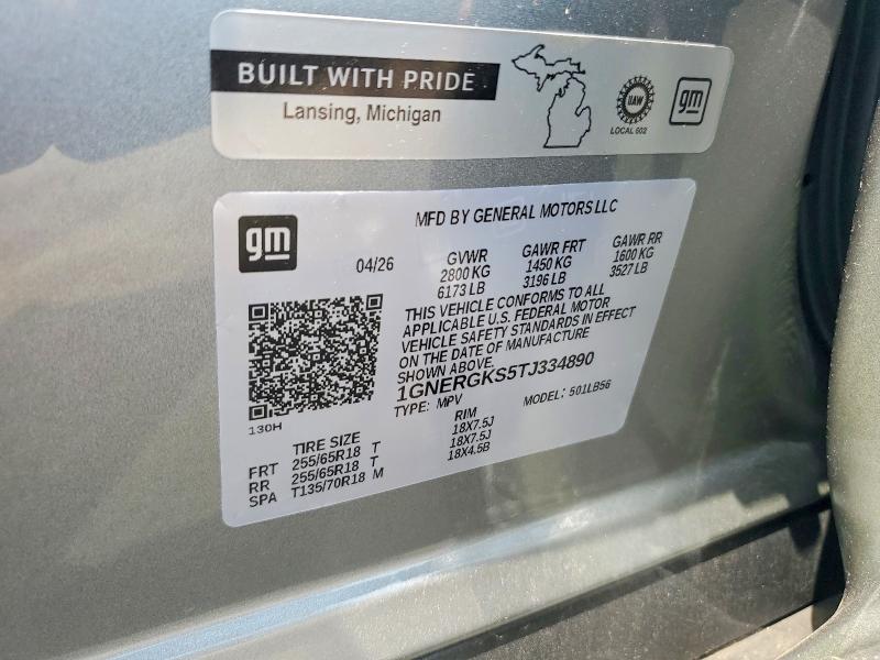 Продаж на аукціоні авто 2026 Chevrolet Traverse, vin: 1GNERGKS5TJ334890, номер лоту: 61390916
