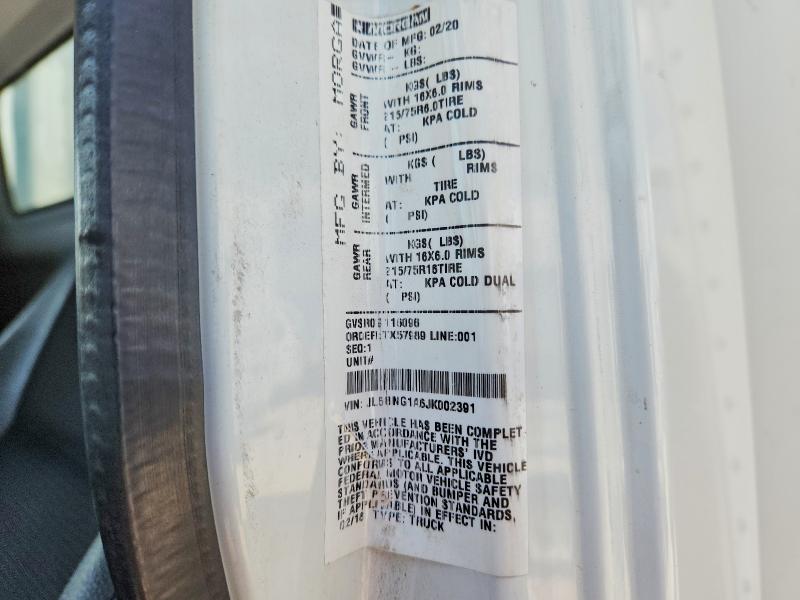 2018 Mitsubishi Fuso Fe მანქანა იყიდება აუქციონზე, vin: JL6BNG1A6JK002391, აუქციონის ნომერი: 85611735