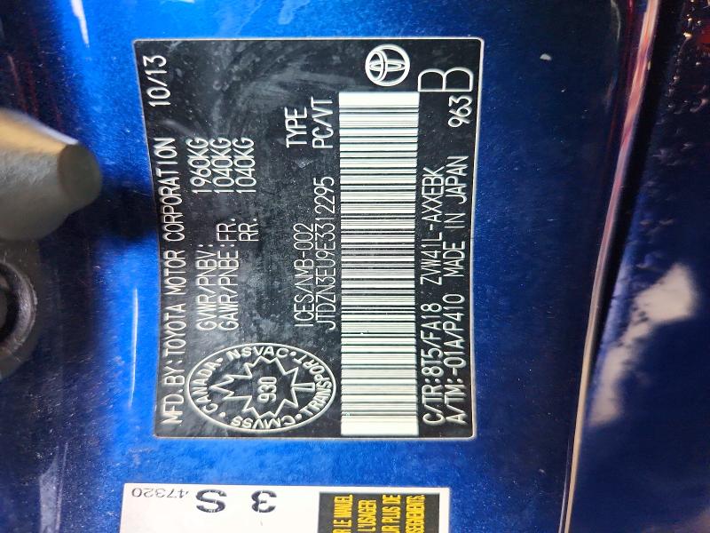62569846 :رقم المزاد ، JTDZN3EU9E3312295 vin ، 2014 Toyota Prius V مزاد بيع