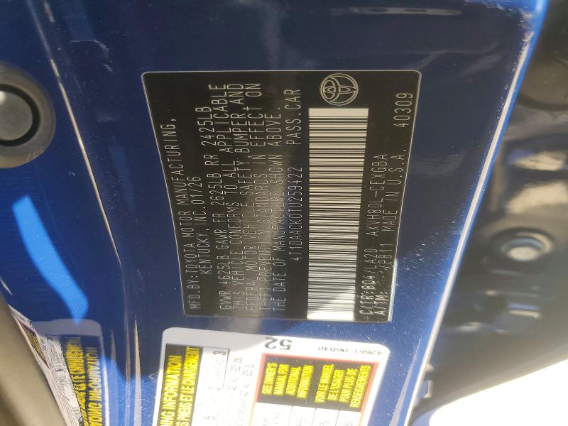 Продаж на аукціоні авто 2026 Toyota Camry, vin: 4T1DAACK0TU259422, номер лоту: 60208456