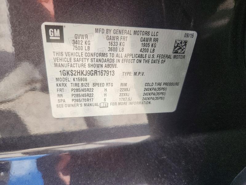 Продаж на аукціоні авто 2016 Gmc Yukon Xl, vin: 1GKS2HKJ9GR167913, номер лоту: 85625475