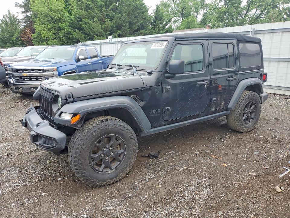 58718696 :رقم المزاد ، 1C4HJXDG5NW129503 vin ، 2022 Jeep Wrangler Unlimited مزاد بيع