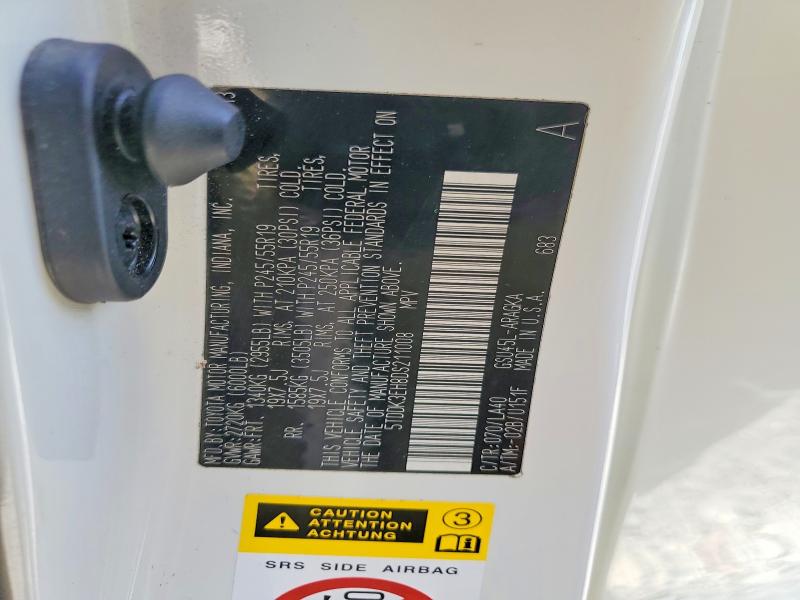 2013 Toyota Highlander მანქანა იყიდება აუქციონზე, vin: 5TDDK3EH8DS211008, აუქციონის ნომერი: 62283196