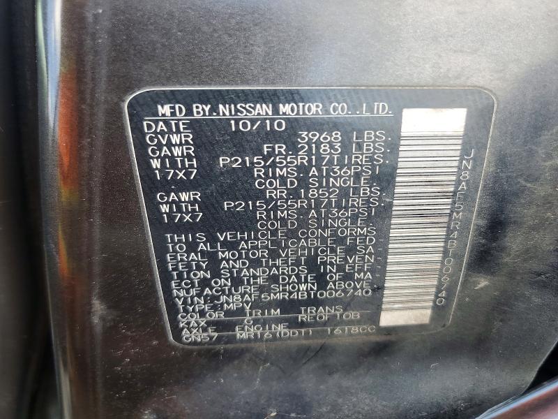 Aukcja sprzedaży 2011 Nissan Juke, vin: JN8AF5MR4BT006740, numer aukcji: 60780746