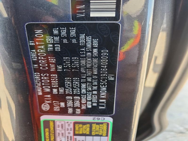 Aukcja sprzedaży 2018 Kia Sedona, vin: KNDME5C19J6403090, numer aukcji: 61398566