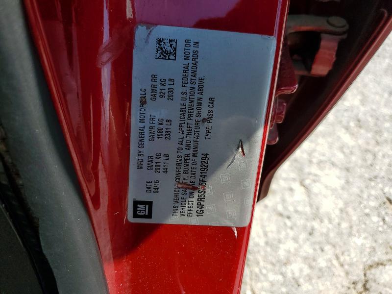 Продаж на аукціоні авто 2015 Buick Verano, vin: 1G4PR5SK6F4192294, номер лоту: 59298806