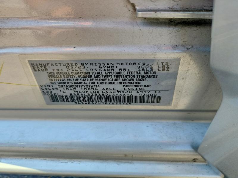 Aukcja sprzedaży 2023 Nissan Sentra, vin: 3N1AB8CV7PY279714, numer aukcji: 61523386