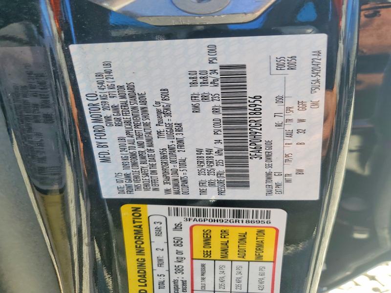 Продажа на аукционе авто 2016 Ford Fusion, vin: 3FA6P0H92GR186956, номер лота: 61061586