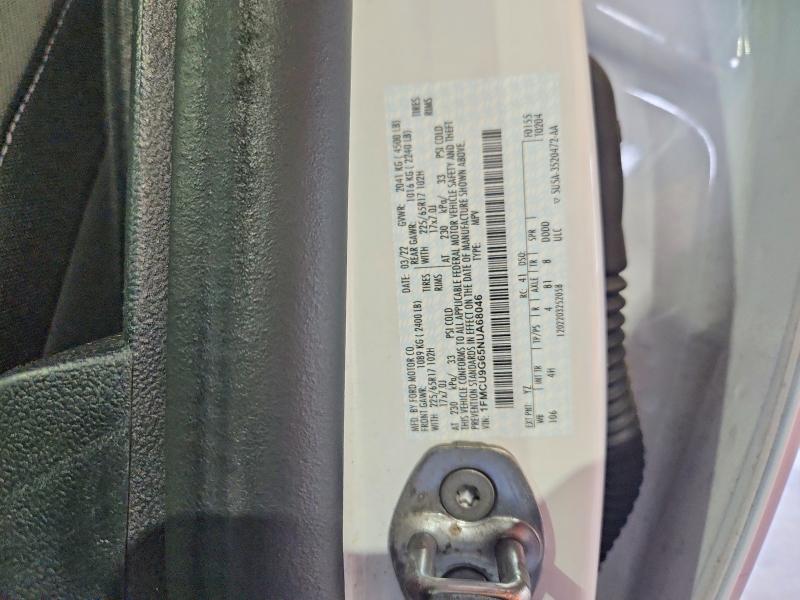 Продажа на аукционе авто 2022 Ford Escape, vin: 1FMCU9G65NUA68046, номер лота: 62677726