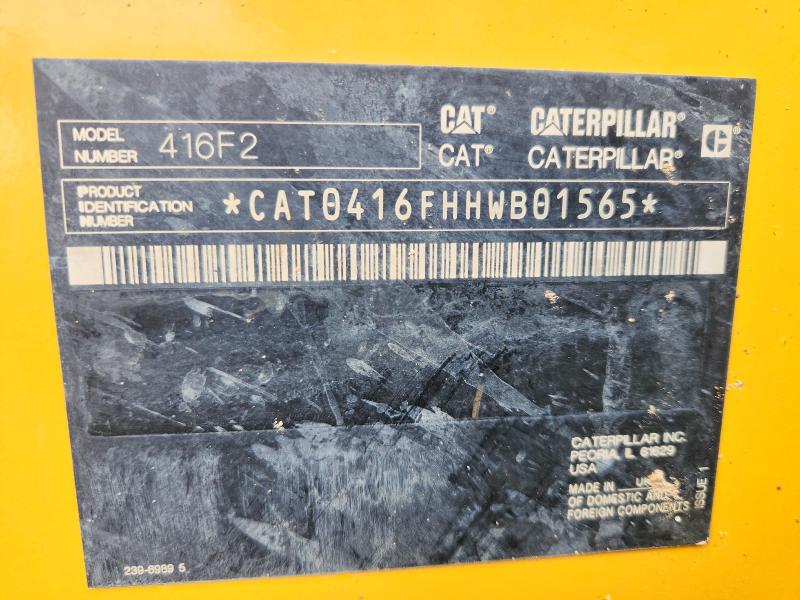 Aukcja sprzedaży 2018 Caterpillar 416f2, vin: CAT0416FHHWB01565, numer aukcji: 61527746