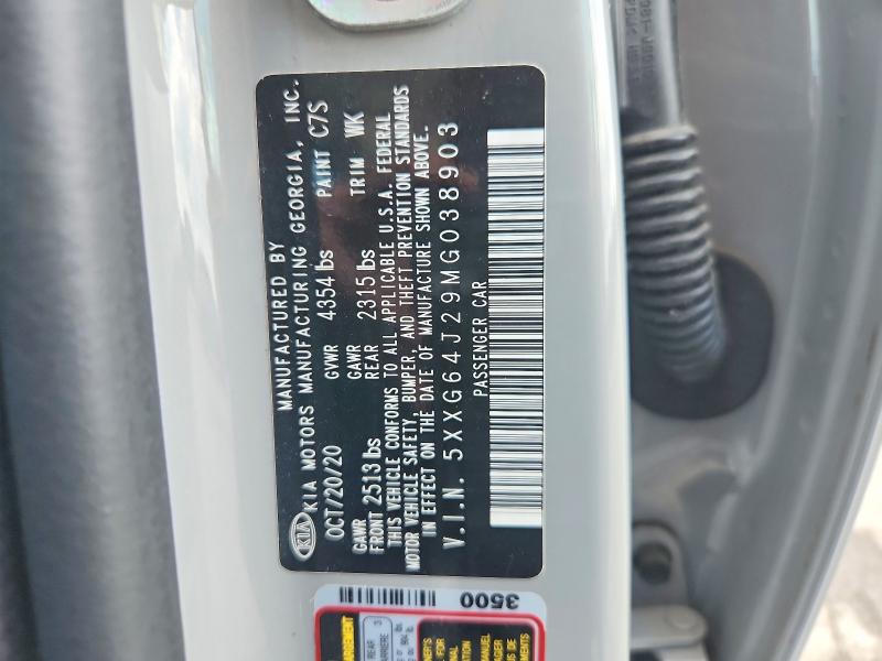 Продаж на аукціоні авто 2021 Kia K5, vin: 5XXG64J29MG038903, номер лоту: 61867726