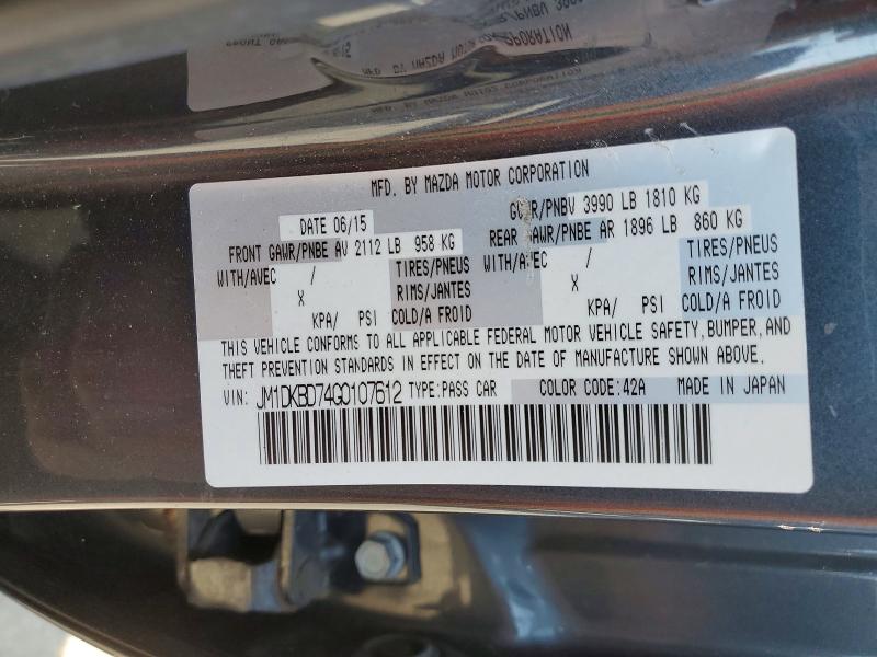 61962196 :رقم المزاد ، JM1DKBD74G0107612 vin ، 2016 Mazda Cx-3 مزاد بيع