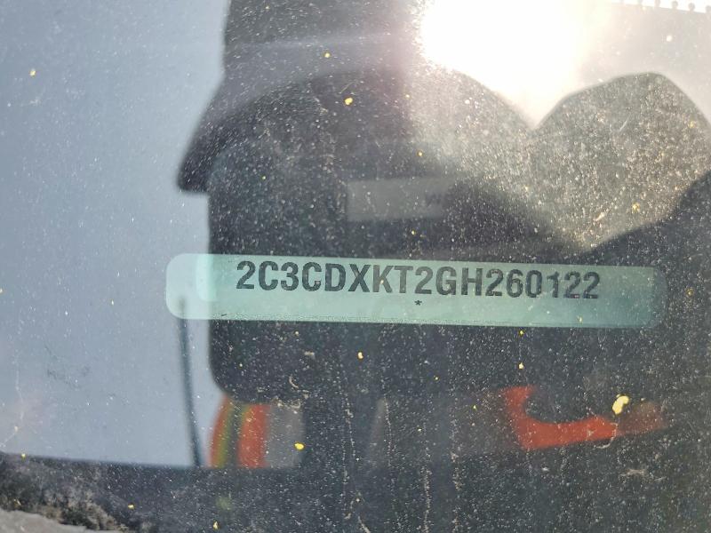 60806656 :رقم المزاد ، 2C3CDXKT2GH260122 vin ، 2016 Dodge Charger مزاد بيع