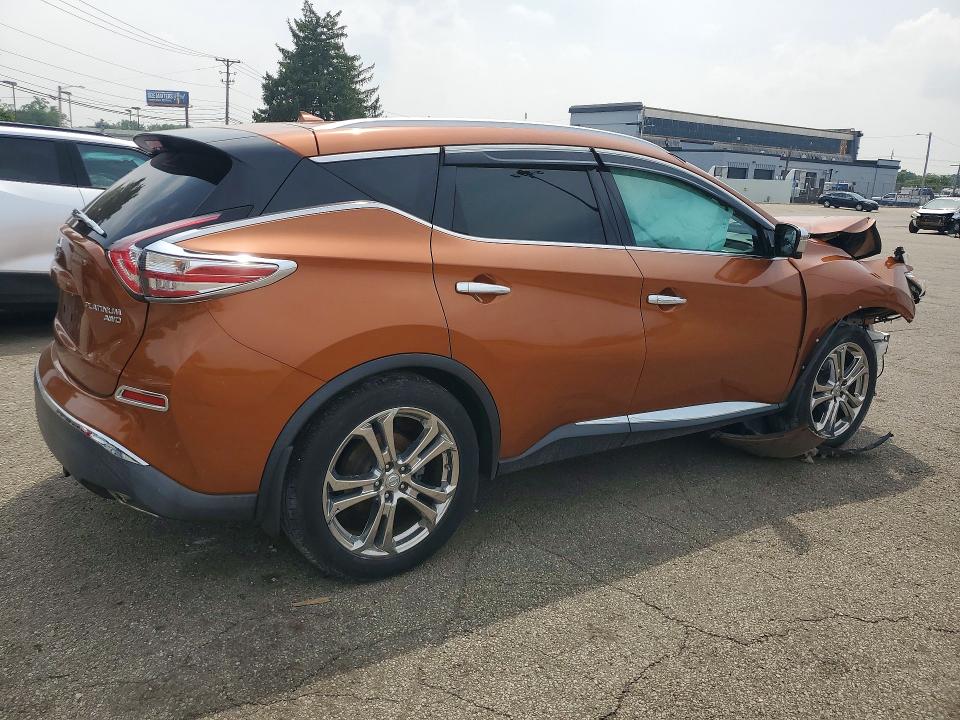 Продажа на аукционе авто 2015 Nissan Murano, vin: 5N1AZ2MH6FN287387, номер лота: 61837596