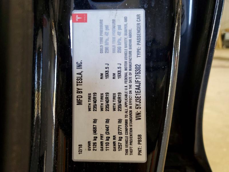 Продажа на аукционе авто 2018 Tesla Model 3, vin: 5YJ3E1EA4JF176302, номер лота: 60870716
