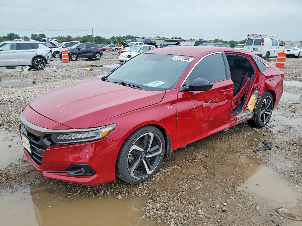 2021 Honda Accord მანქანა იყიდება აუქციონზე, vin: 1HGCV1F30MA077975, აუქციონის ნომერი: 60889606