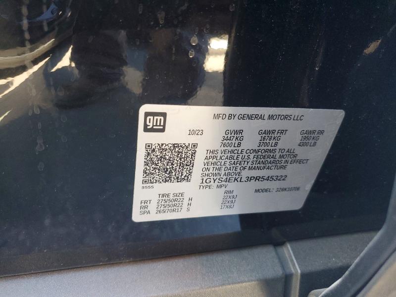 Продаж на аукціоні авто 2023 Cadillac Escalade, vin: 1GYS4EKL3PR545322, номер лоту: 60137316