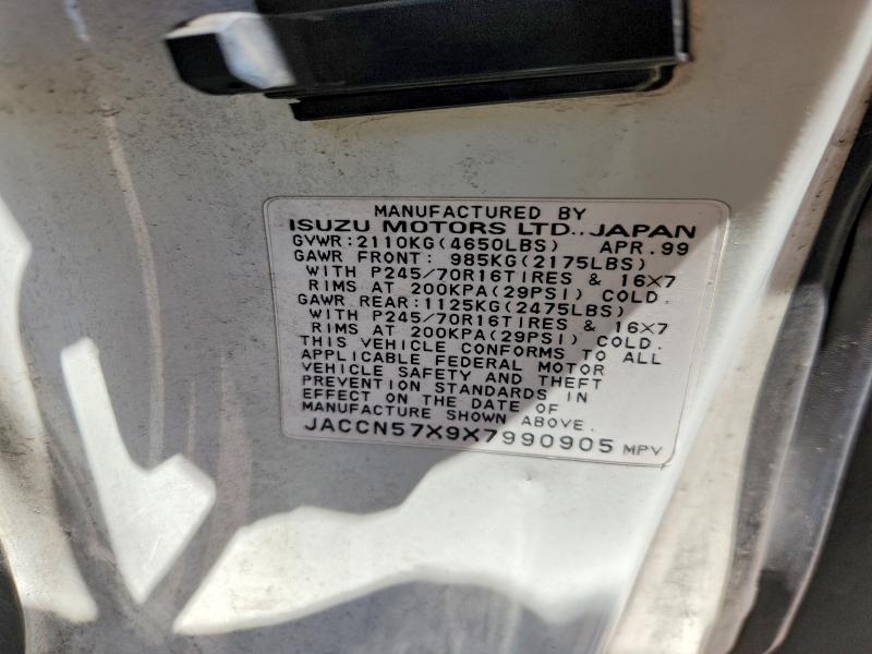 Продажа на аукционе авто 1999 Isuzu Vehicross, vin: JACCN57X9X7990905, номер лота: 59195366