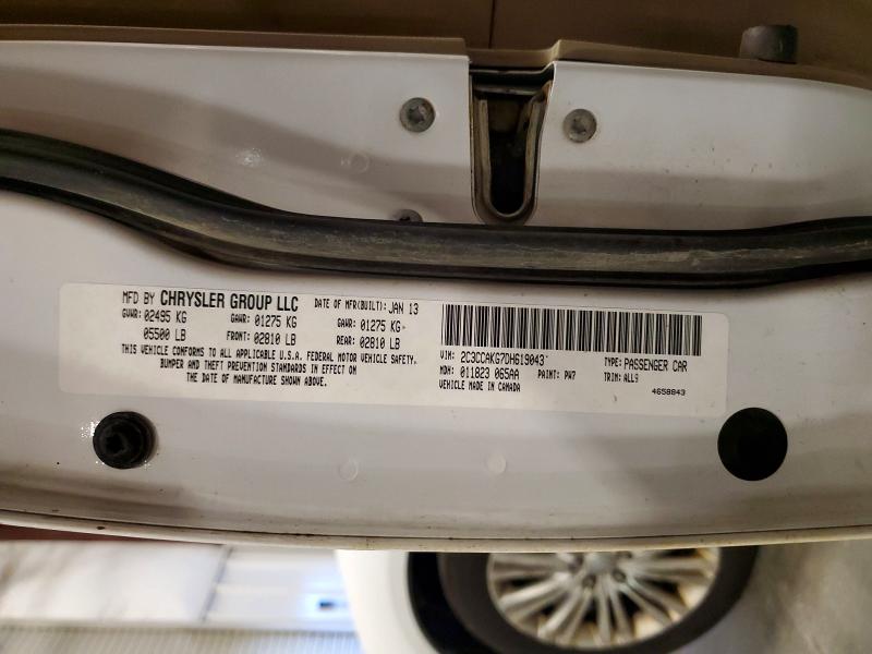 60165796 :رقم المزاد ، 2C3CCAKG7DH619043 vin ، 2013 Chrysler 300c مزاد بيع