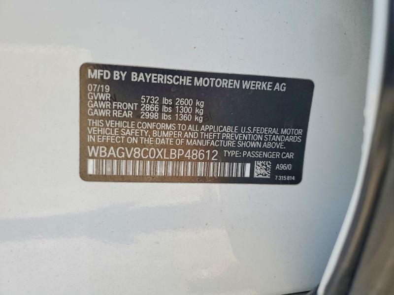 Aukcja sprzedaży 2020 Bmw M850xi, vin: WBAGV8C0XLBP48612, numer aukcji: 60203866