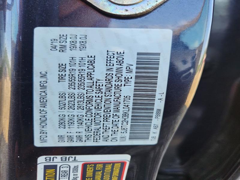 Aukcja sprzedaży 2019 Acura Rdx, vin: 5J8TC2H38KL041705, numer aukcji: 60123296