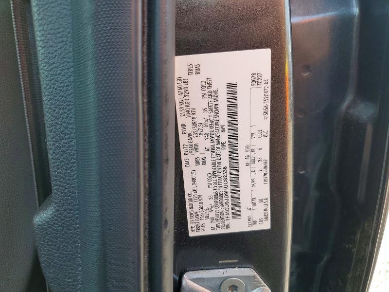 Продажа на аукционе авто 2017 Ford Escape, vin: 1FMCU9JD9HUC82338, номер лота: 62532256