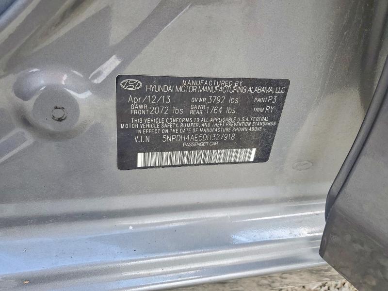 Продажа на аукционе авто 2013 Hyundai Elantra, vin: 5NPDH4AE5DH327918, номер лота: 60419506