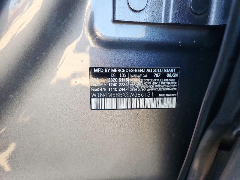 Auction sale of the 2025 Mercedes-benz Glb, vin: W1N4M5BBXSW386131, lot number: 61160076