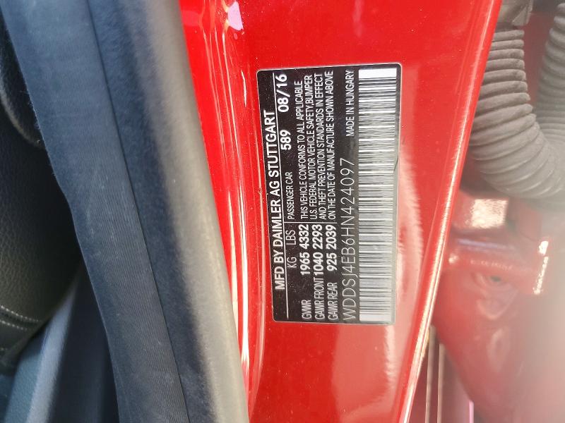 60824976 :رقم المزاد ، WDDSJ4EB6HN424097 vin ، 2017 Mercedes-benz Cla مزاد بيع