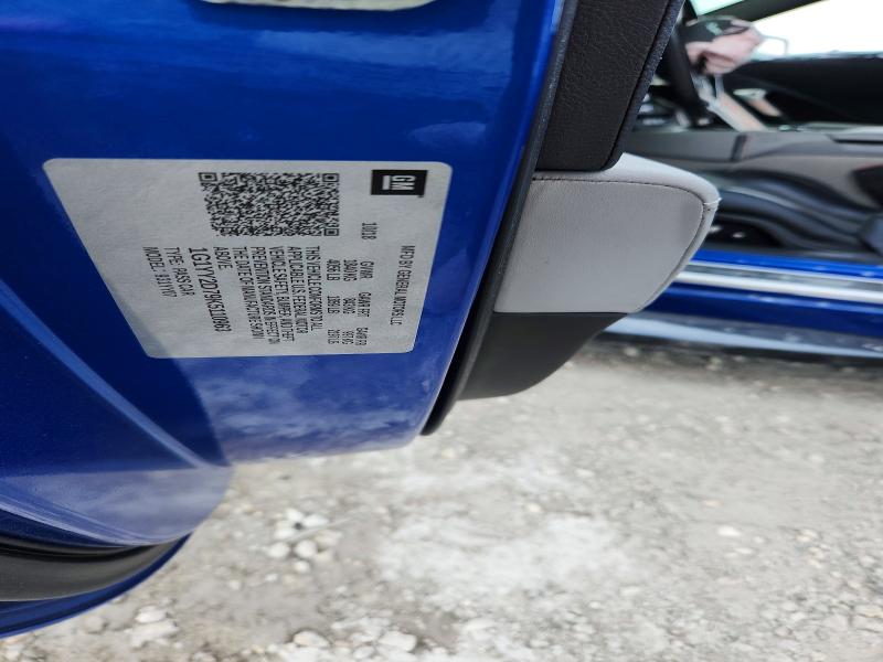 74513215 :رقم المزاد ، 1G1YY2D79K5110963 vin ، 2019 Chevrolet Corvette مزاد بيع