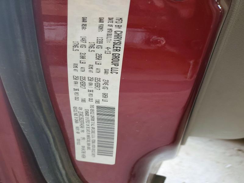 Продаж на аукціоні авто 2013 Chrysler Town & Country, vin: 2C4RC1BG2DR744340, номер лоту: 62155766
