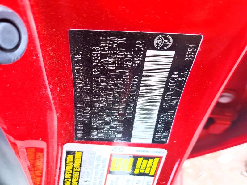 61172836 :رقم المزاد ، 4T1DAACK5SU087435 vin ، 2025 Toyota Camry مزاد بيع