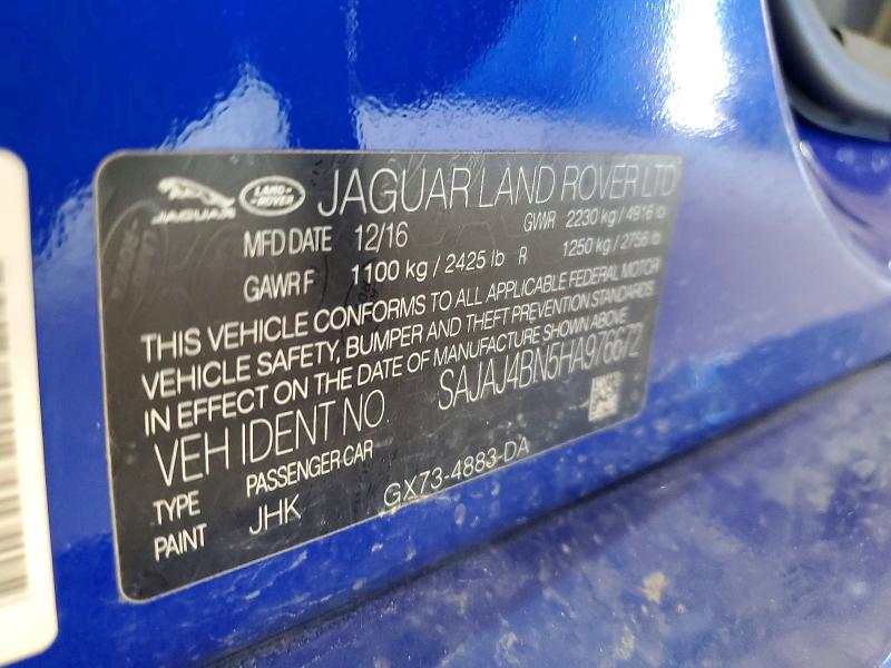 63198816 :رقم المزاد ، SAJAJ4BN5HA976672 vin ، 2017 Jaguar Xe مزاد بيع