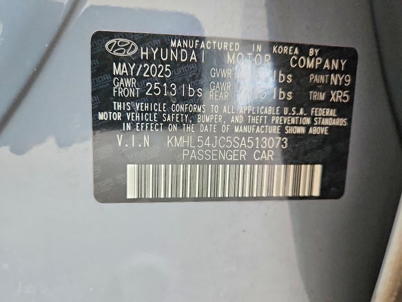 Aukcja sprzedaży 2025 Hyundai Sonata, vin: KMHL54JC5SA513073, numer aukcji: 59798646