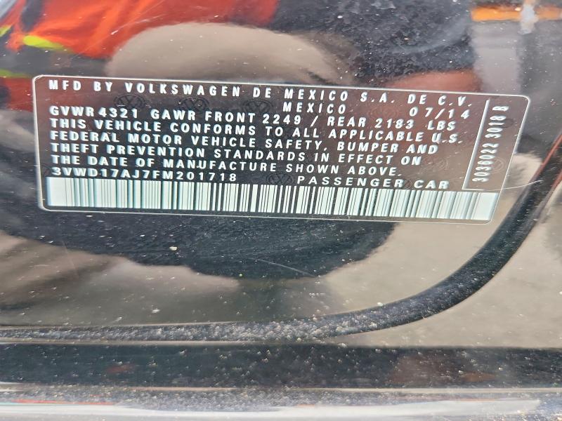 Aukcja sprzedaży 2015 Volkswagen Jetta, vin: 3VWD17AJ7FM201718, numer aukcji: 59309576