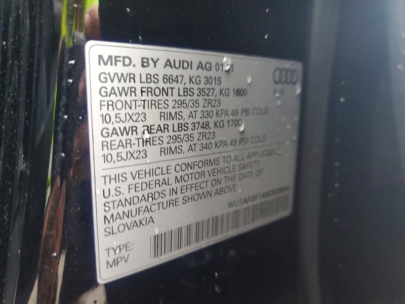 Aukcja sprzedaży 2021 Audi Rs Q8, vin: WU1ARBF14MD026544, numer aukcji: 61941586