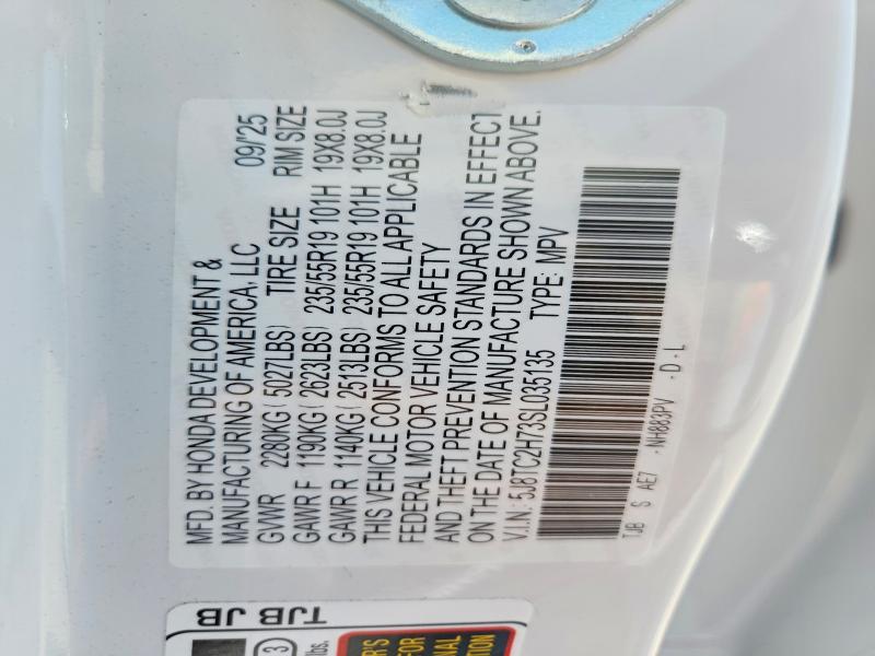 Продаж на аукціоні авто 2025 Acura Rdx, vin: 5J8TC2H73SL035135, номер лоту: 61887566