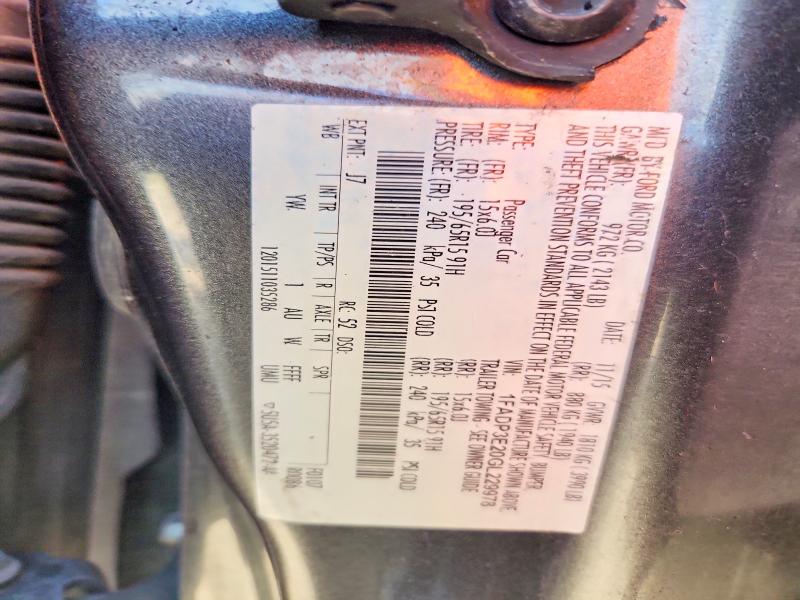 Продажа на аукционе авто 2016 Ford Focus, vin: 1FADP3E20GL229978, номер лота: 62772056