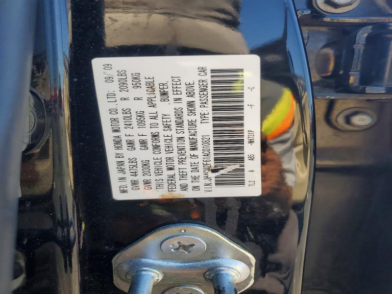 59322886 :رقم المزاد ، JH4CU2F61AC010821 vin ، 2010 Acura Tsx مزاد بيع