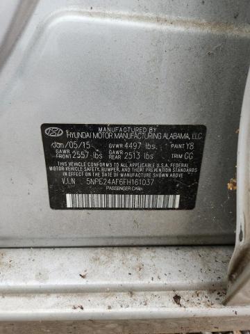 62879436 :رقم المزاد ، 5NPE24AF6FH161037 vin ، 2015 Hyundai Sonata مزاد بيع