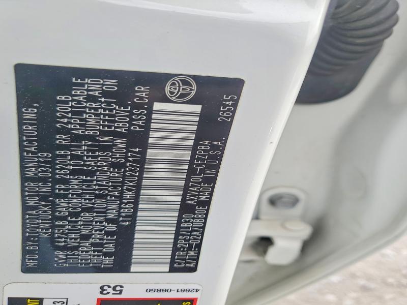 Aukcja sprzedaży 2019 Toyota Camry, vin: 4T1B61HK7KU237174, numer aukcji: 60771336