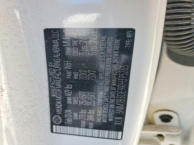 2024 Hyundai Tucson მანქანა იყიდება აუქციონზე, vin: 5NMJB3DE9RH395265, აუქციონის ნომერი: 61395666