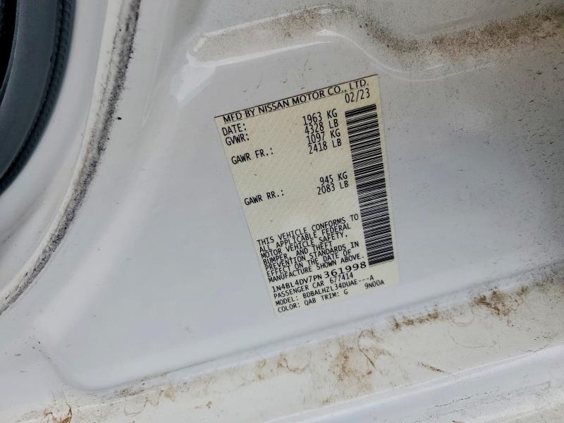 Продаж на аукціоні авто 2023 Nissan Altima, vin: 1N4BL4DV7PN361998, номер лоту: 62079426