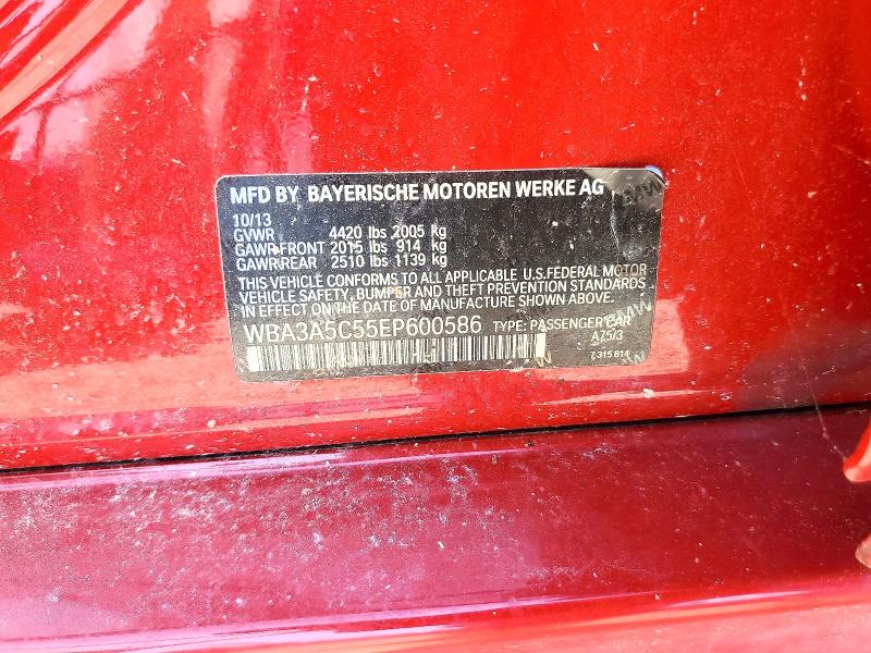 59699096 :رقم المزاد ، WBA3A5C55EP600586 vin ، 2014 Bmw 328 مزاد بيع