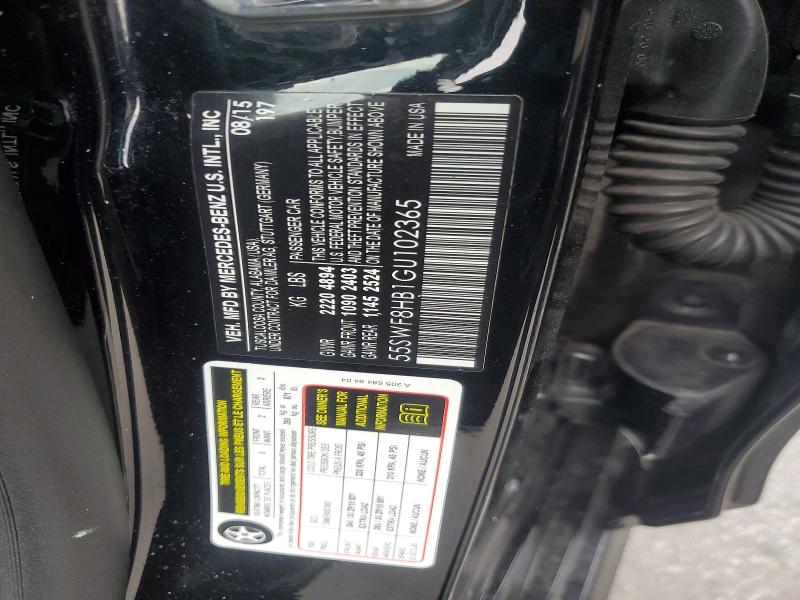 Aukcja sprzedaży 2016 Mercedes-benz C, vin: 55SWF8HB1GU102365, numer aukcji: 62567196