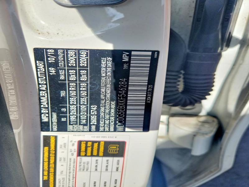 Aukcja sprzedaży 2019 Mercedes-benz Glc, vin: WDC0G5EBXKF546284, numer aukcji: 59308336